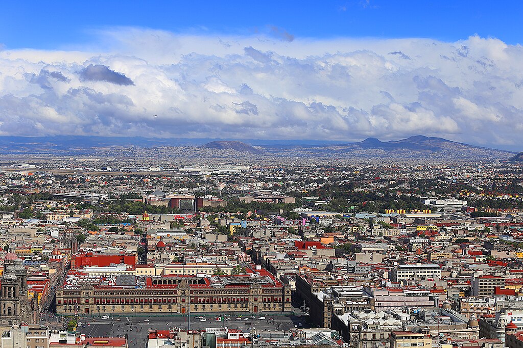 VIsta panorámica de la Ciudad de México